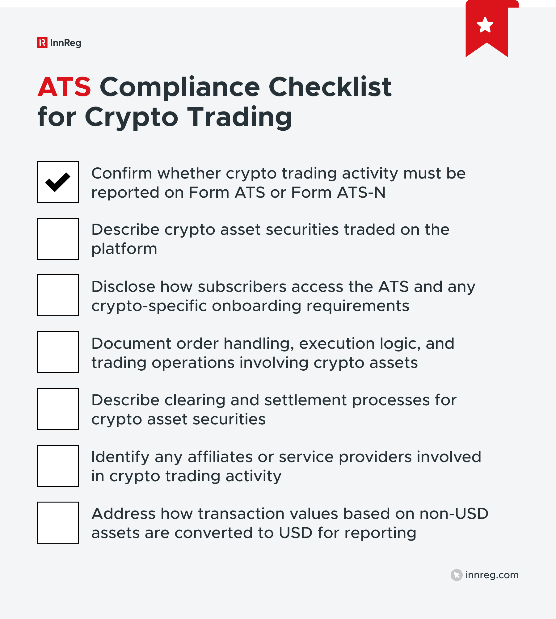 ATS Compliance Checklist for Crypto Trading