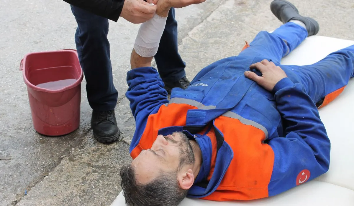 accidente laboral - lesión en el trabajo