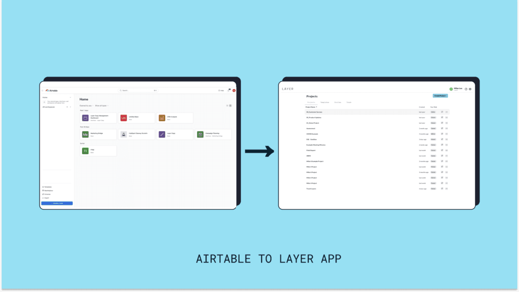 Airtable to Layer App