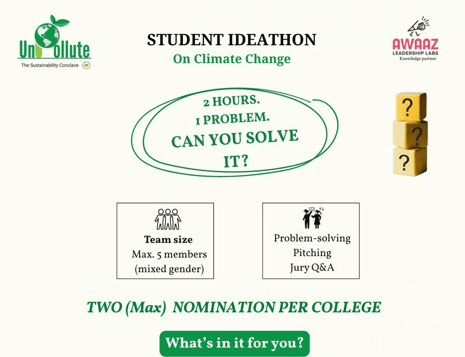 An image of the poster for the UnPollute Conclave