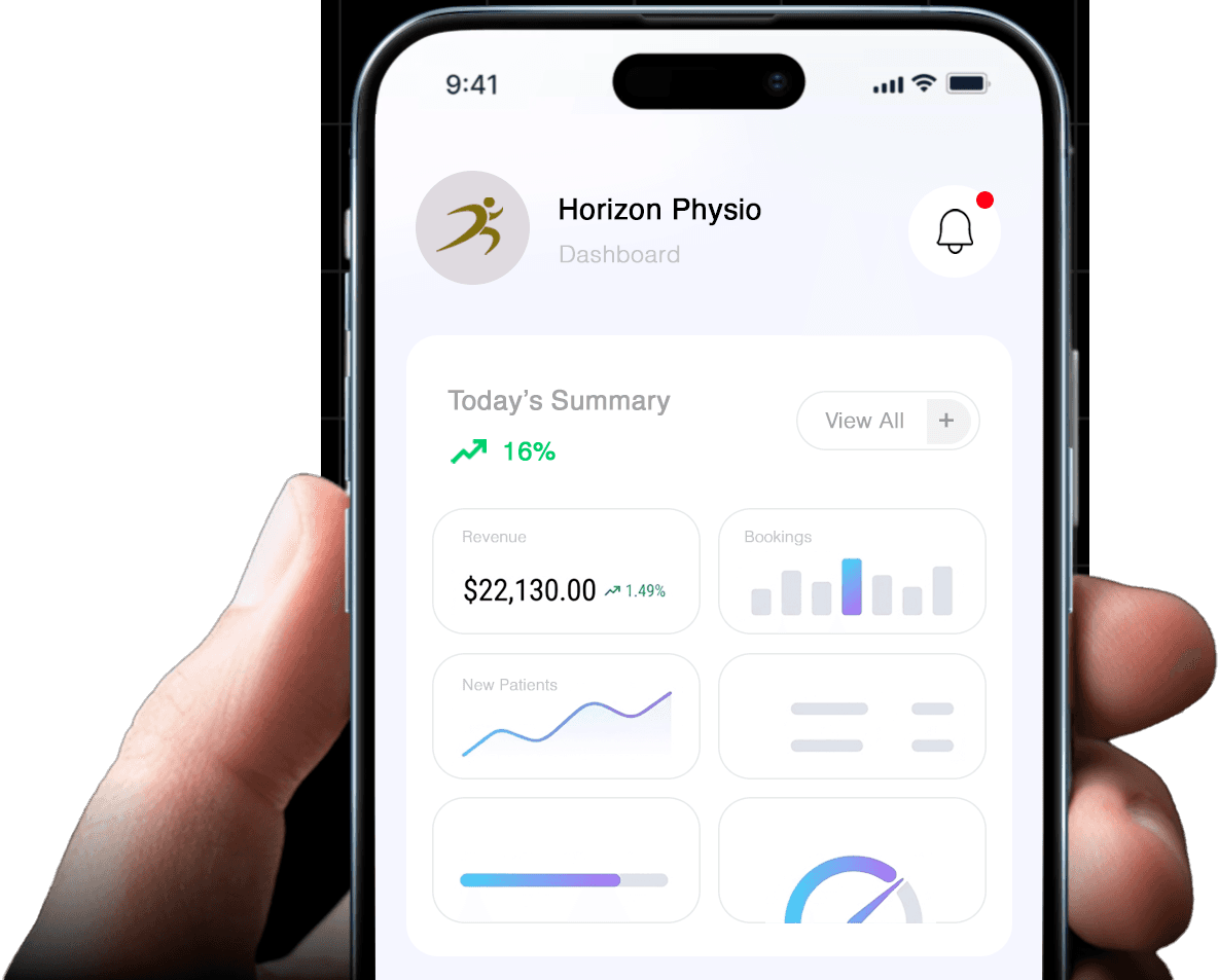 Mobail phone with hand