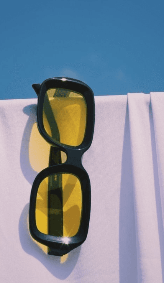 black and yellow sunglasses 