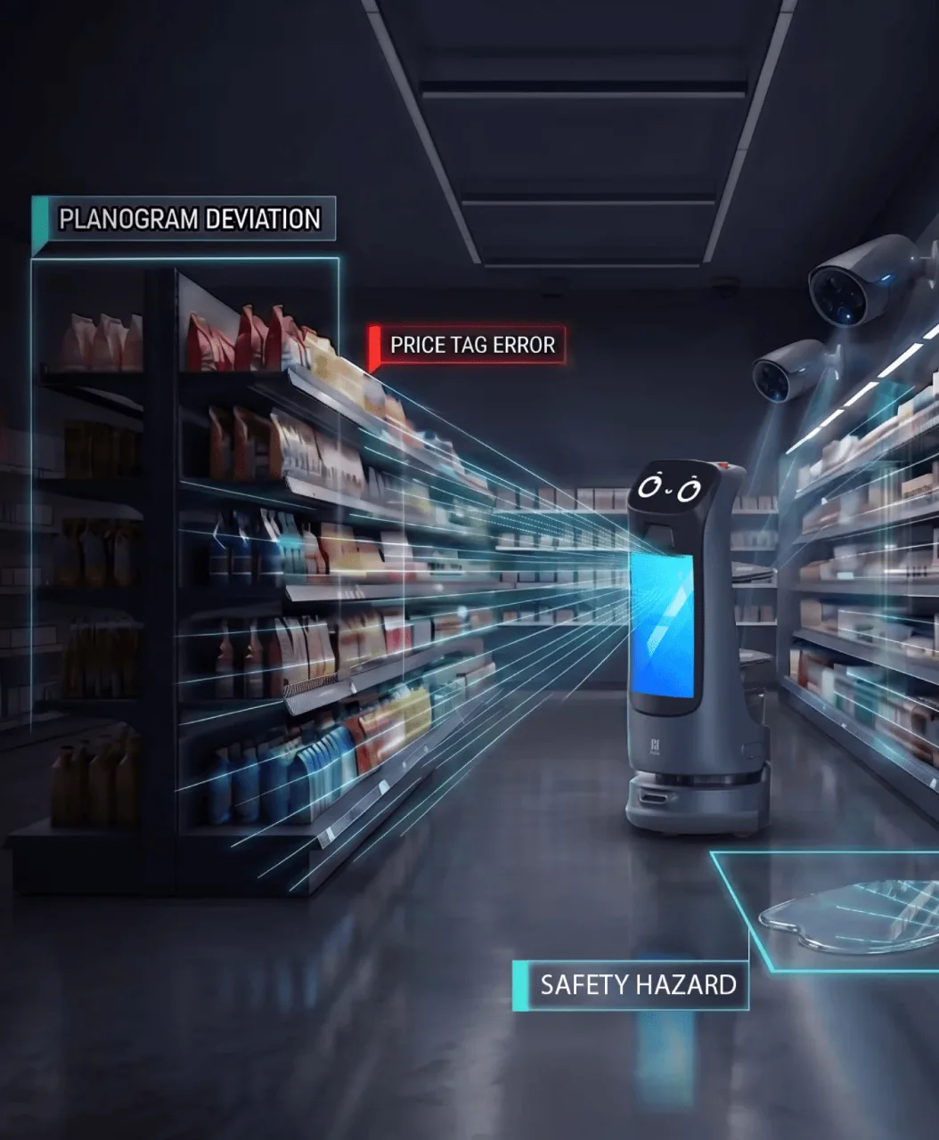A store with a lot of shelves and shelves of electronics