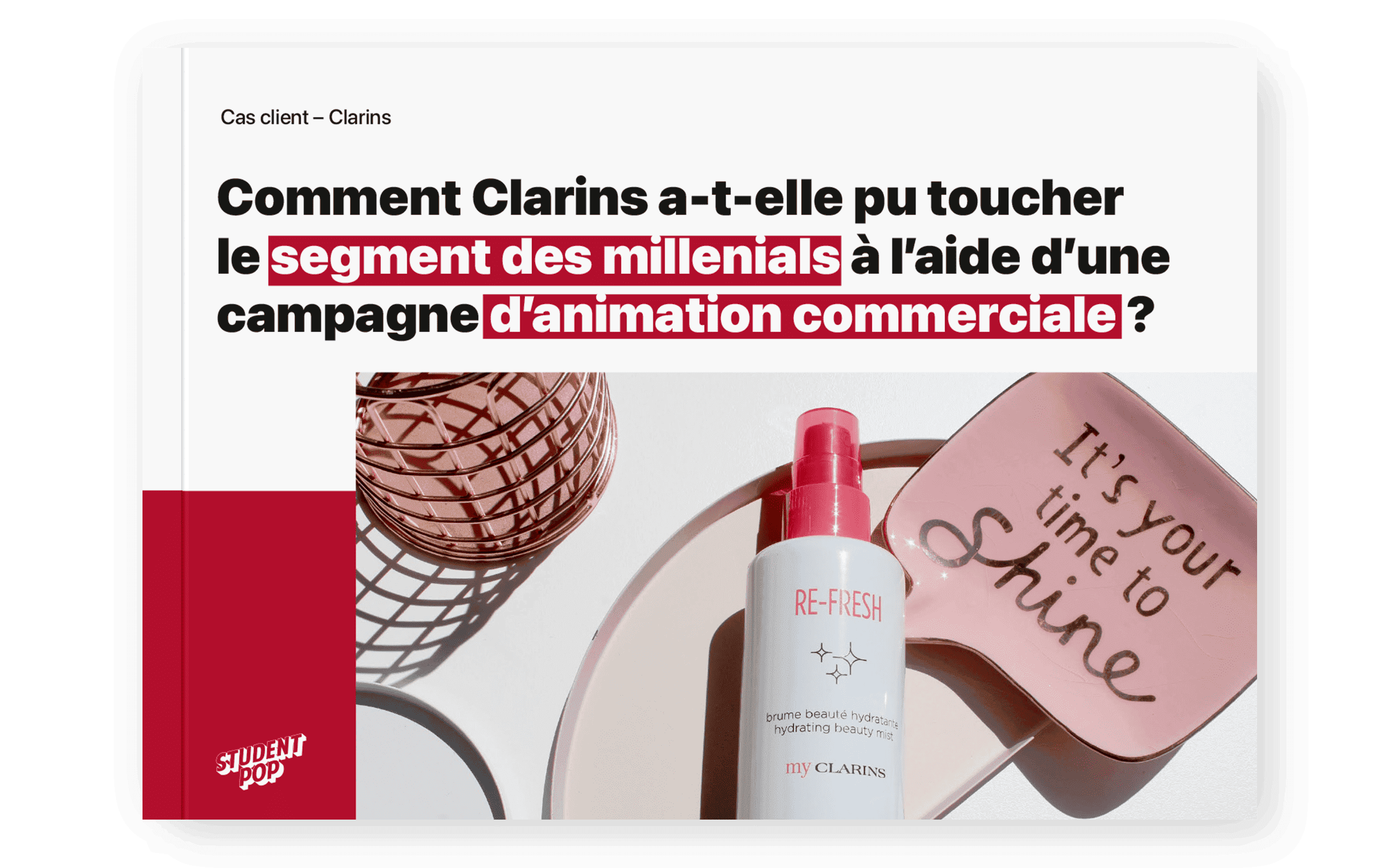 Clarins animation commerciale
