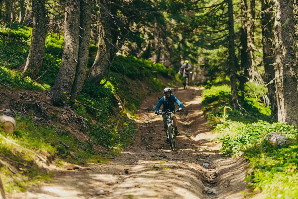 During the hut-to-hut e-mountain biking trip in the Accursed Mountains in Montenegro