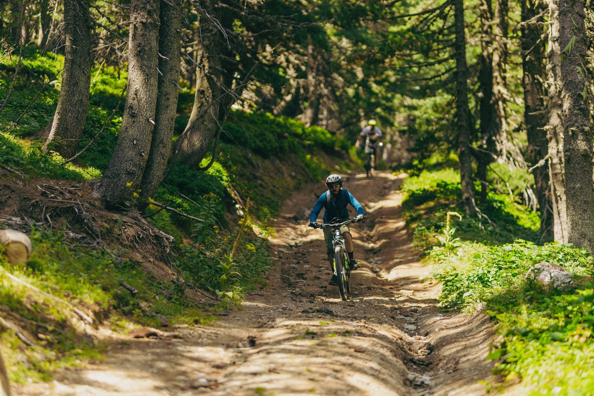 During the hut-to-hut e-mountain biking trip in the Accursed Mountains in Montenegro