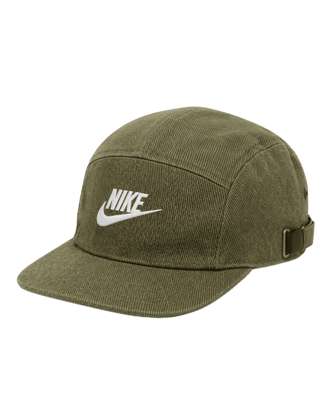 Green cap with Nike logo on a white background