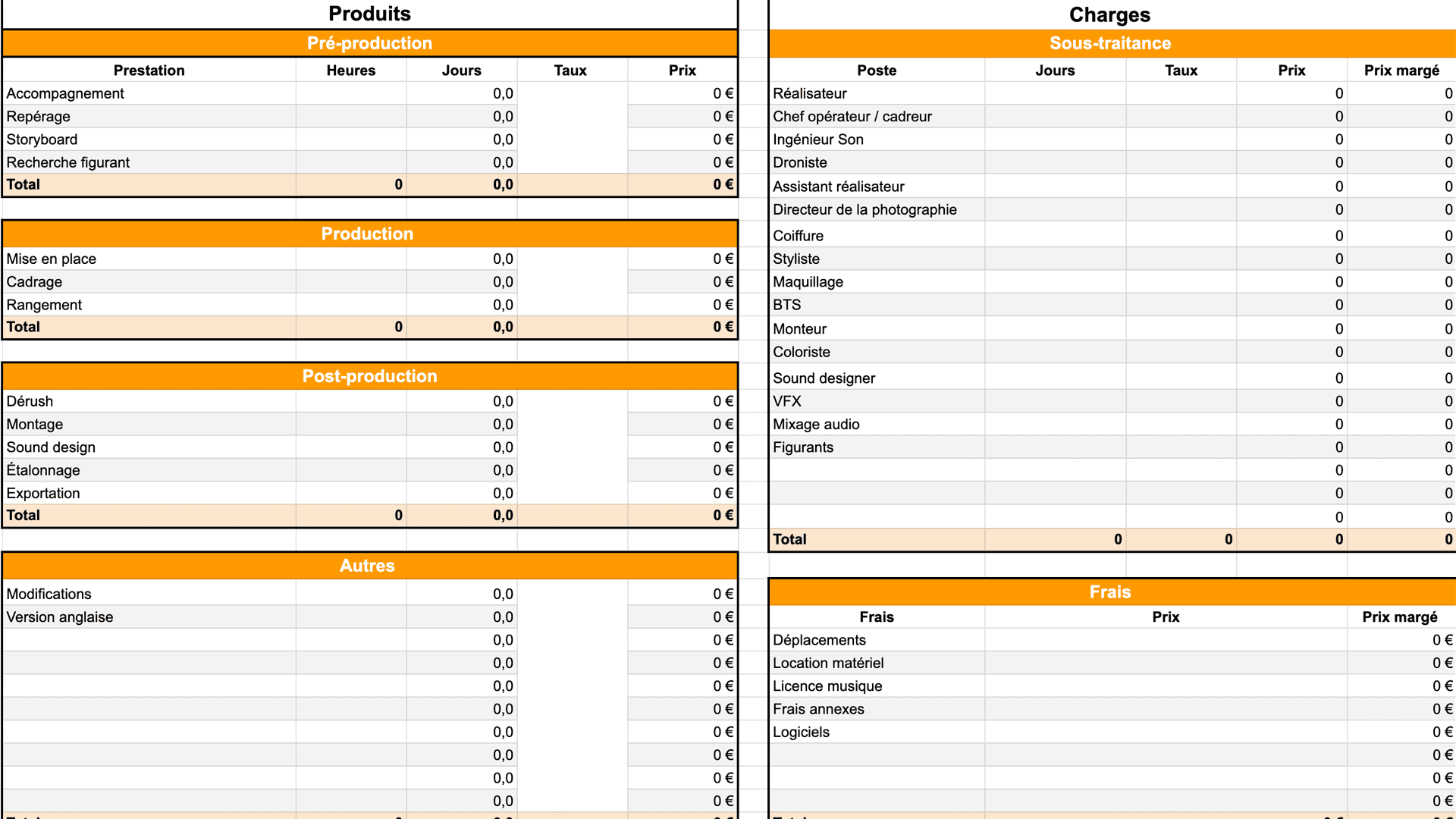 Calculateur de prix