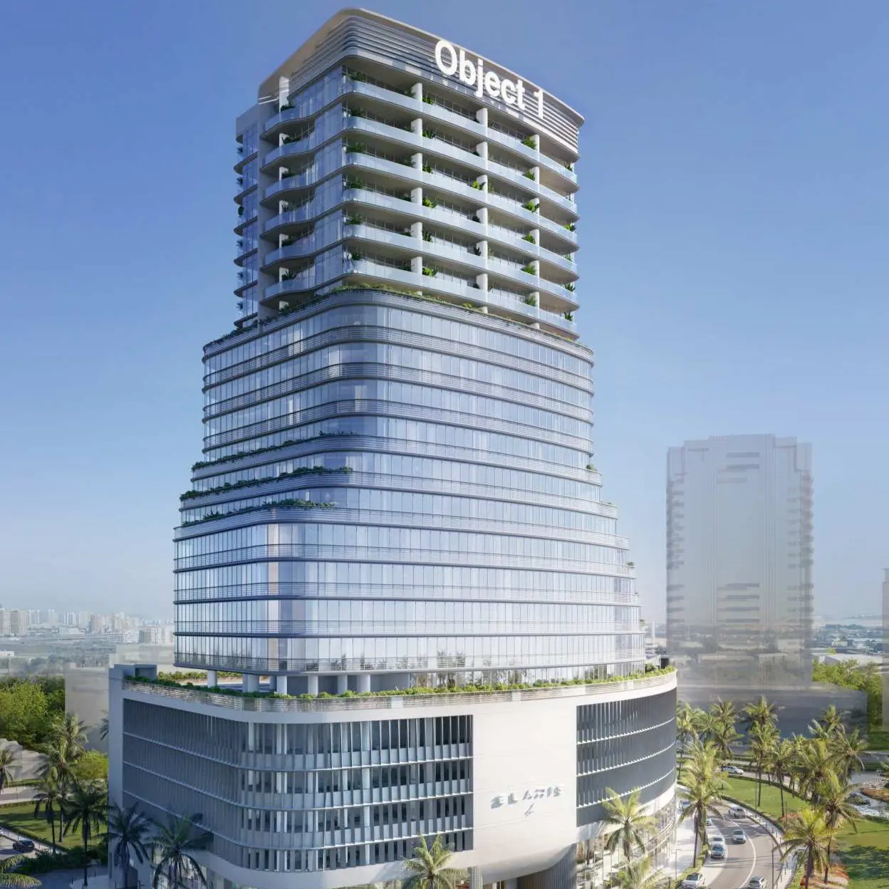 Elar1s axis by object 1