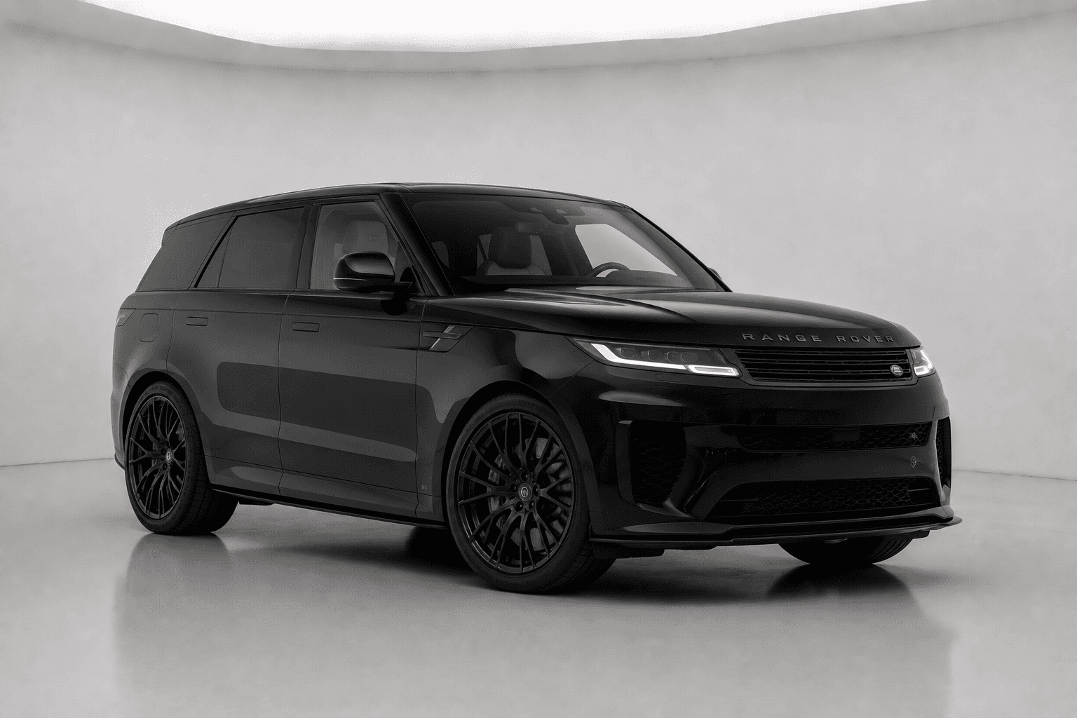 Black Range Rover Sport P530 SV in studio