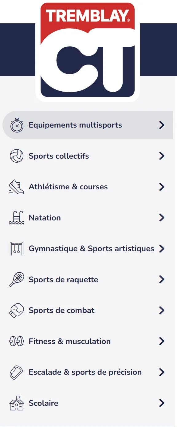 design mobile responsive menu b2b