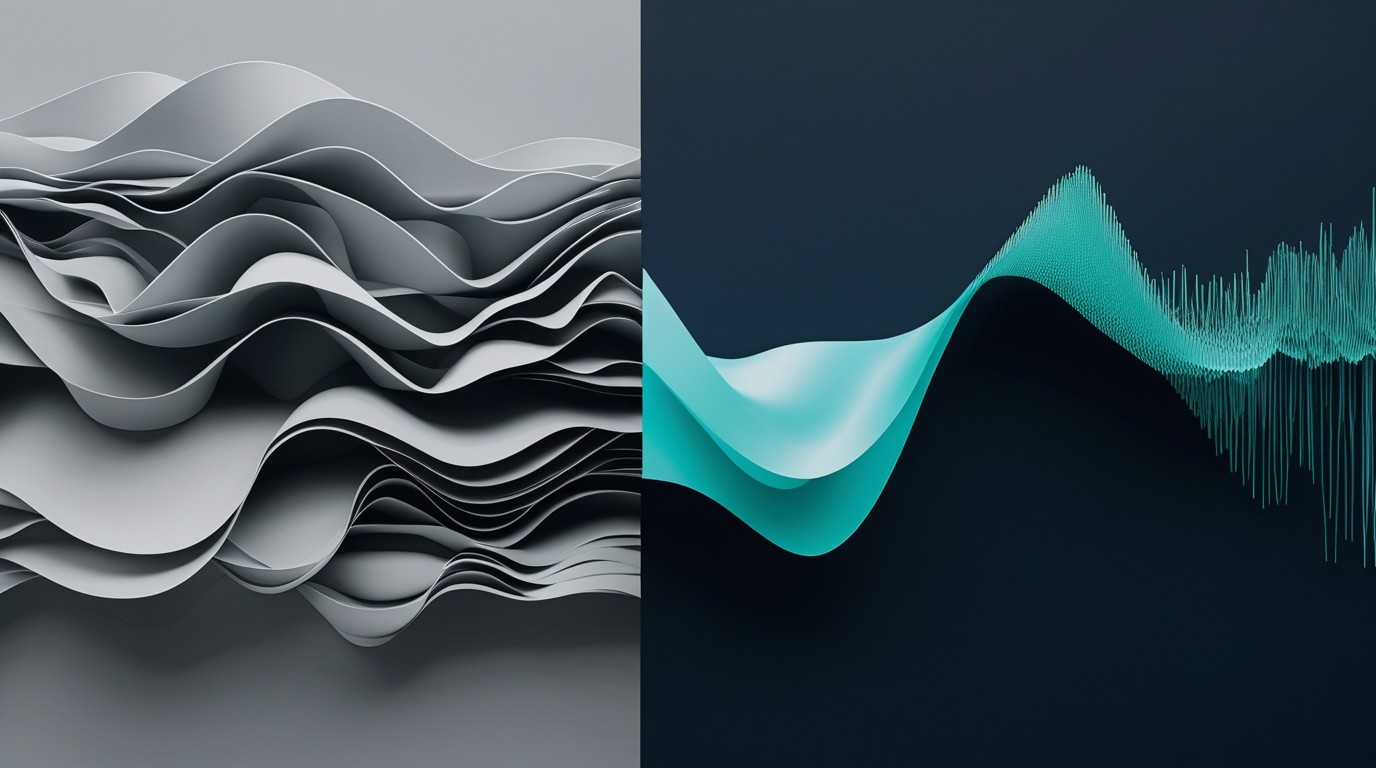 abstract visualization of signal processing