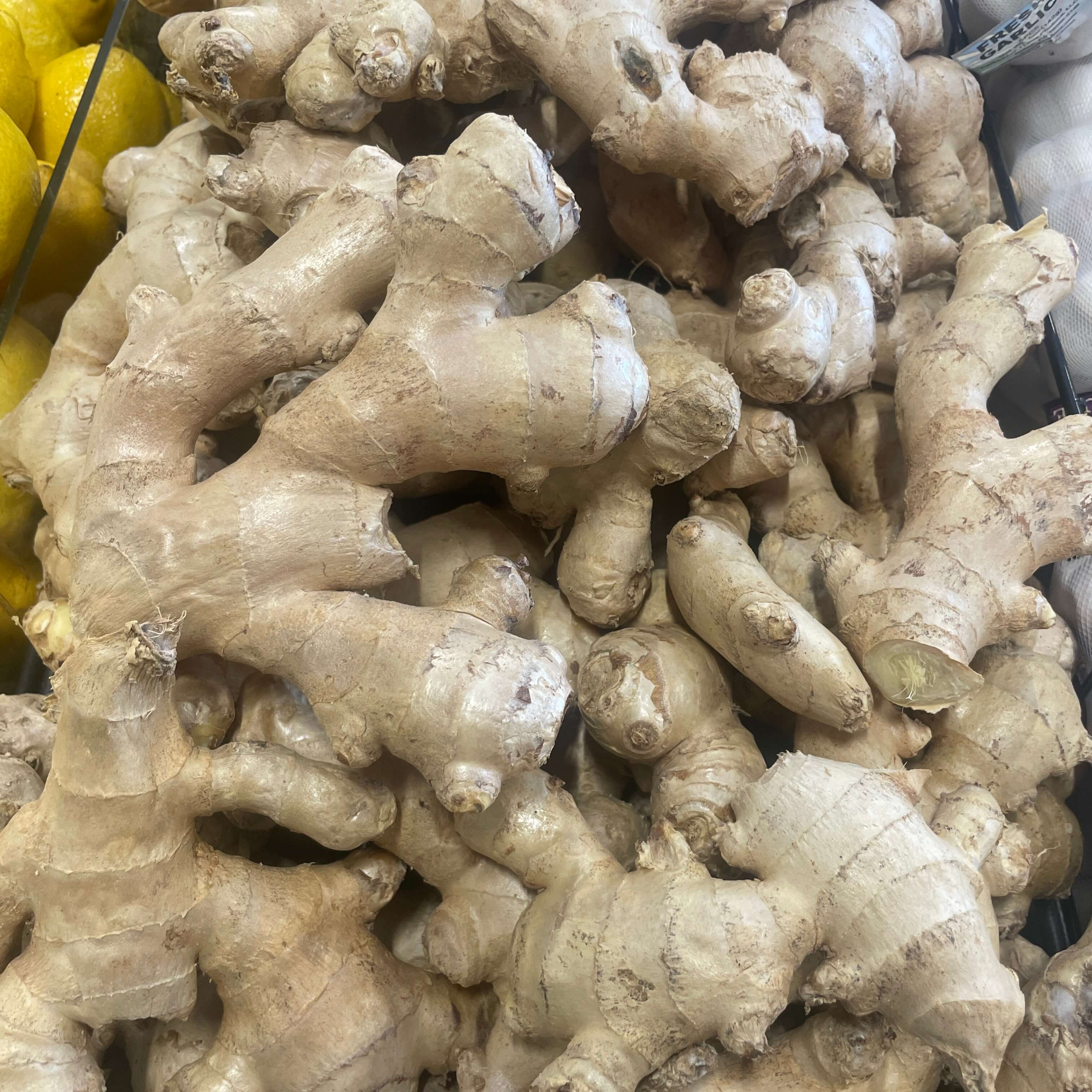 Fresh ginger root at International Food Market Orlando.