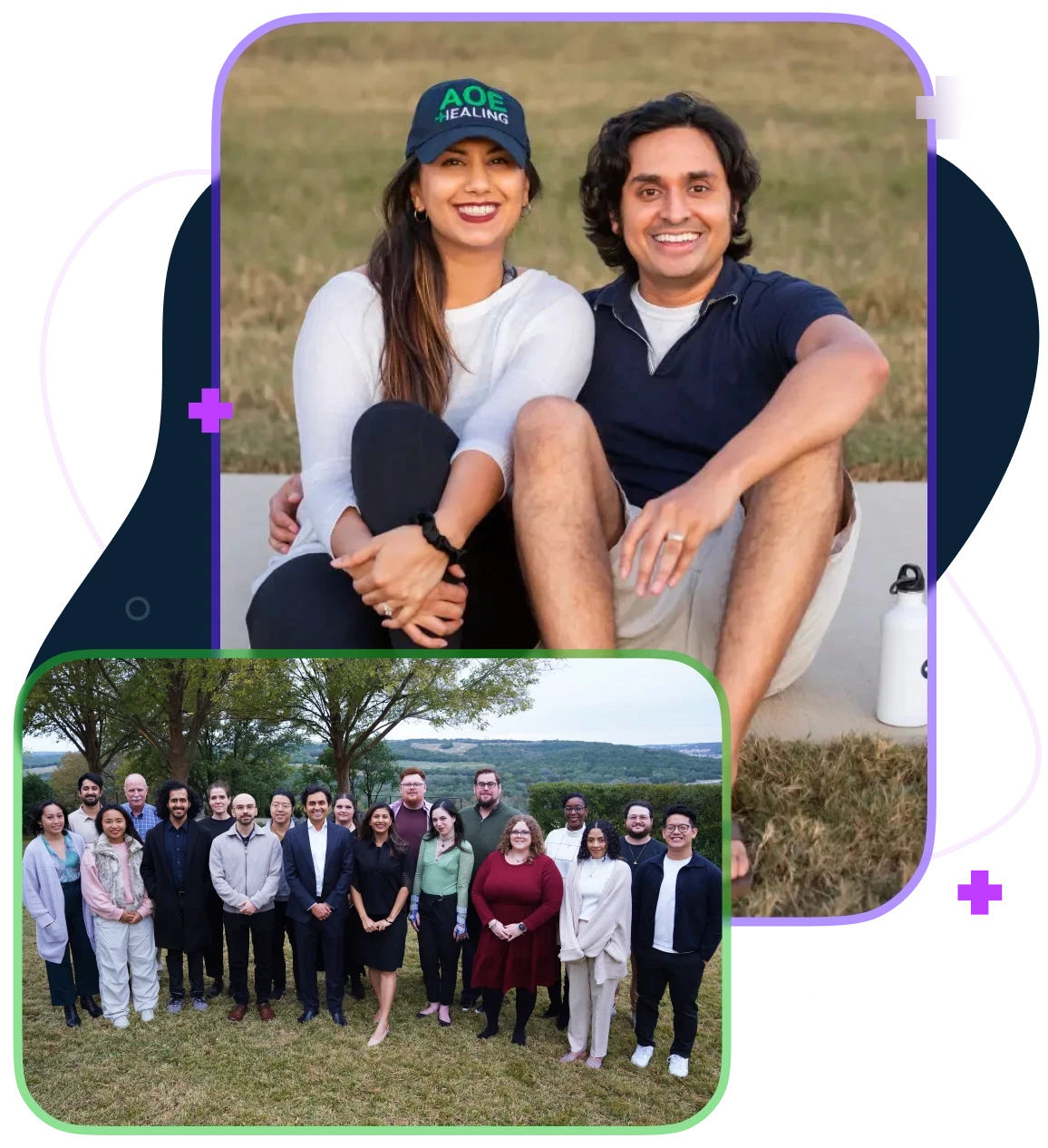 Dr K and Kruti Kanojia and the team photo