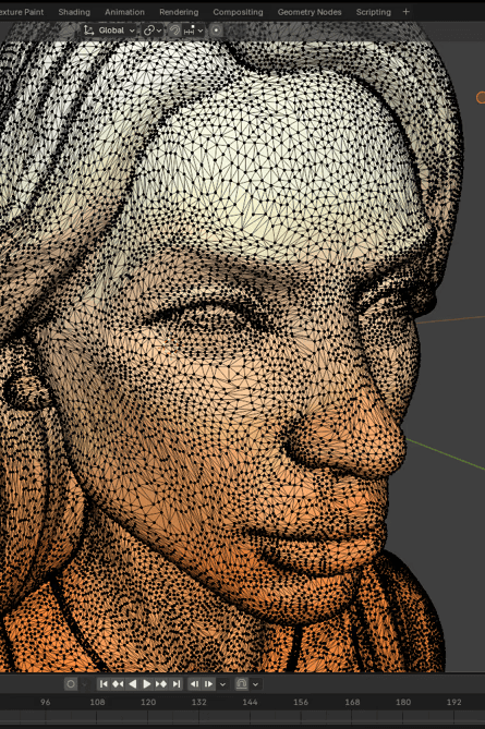 A 3D-rendered oversized purple hoodie covered in colorful graphic patches, with yellow accents and a bold black-and-yellow front design on a soft purple background.