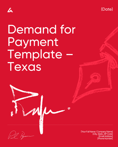 Demand for Payment Template – Texas