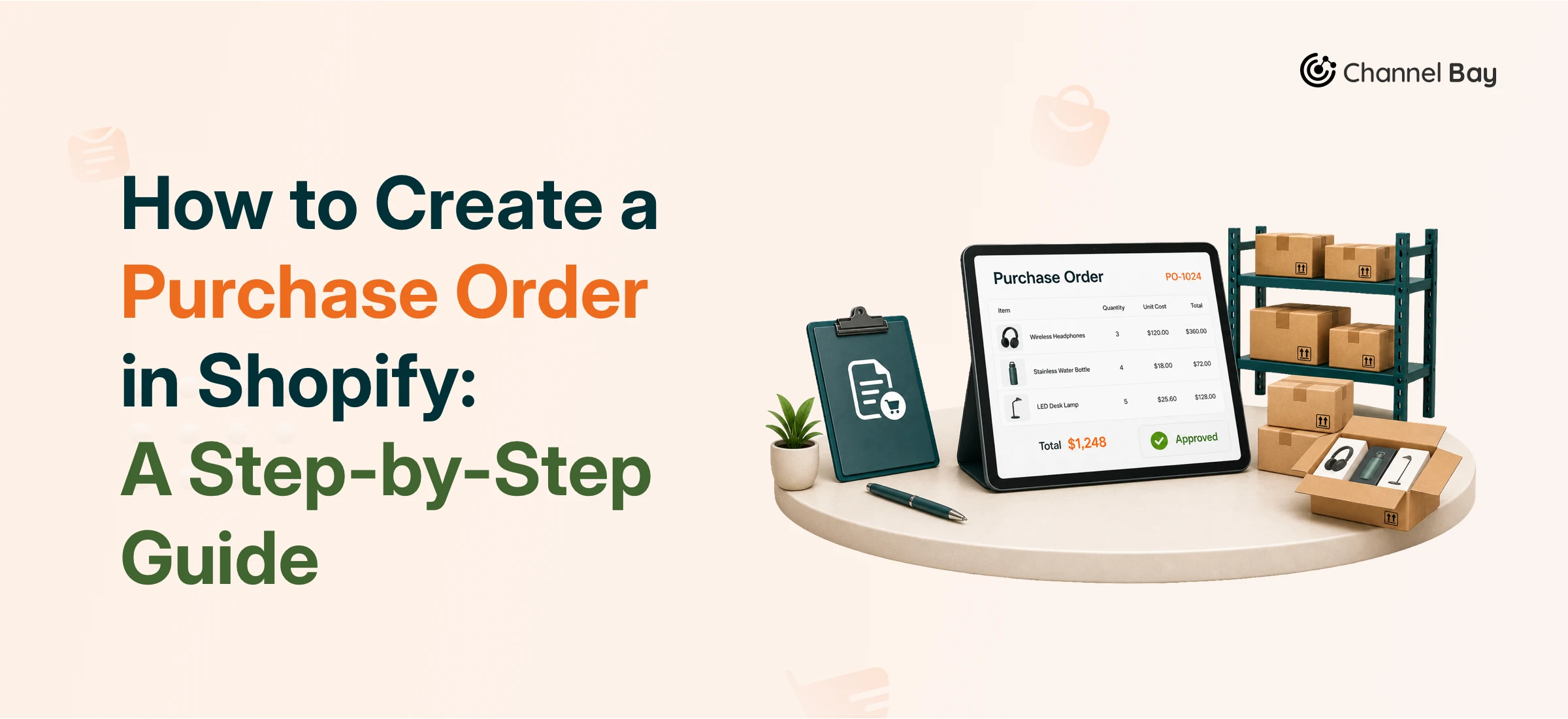 How to create a purchase order in shopify