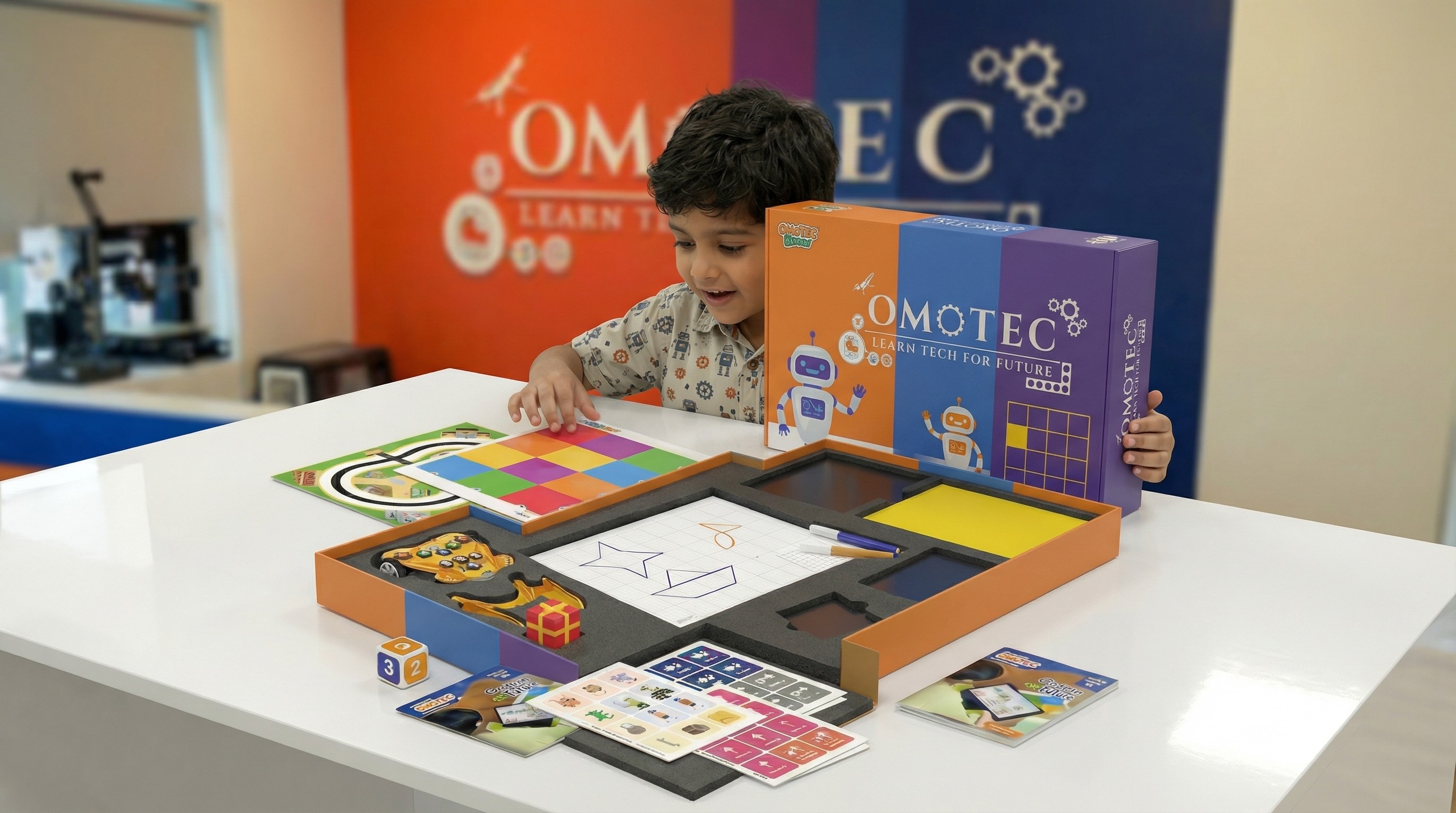 Women working with laptop in a dark red and black backround