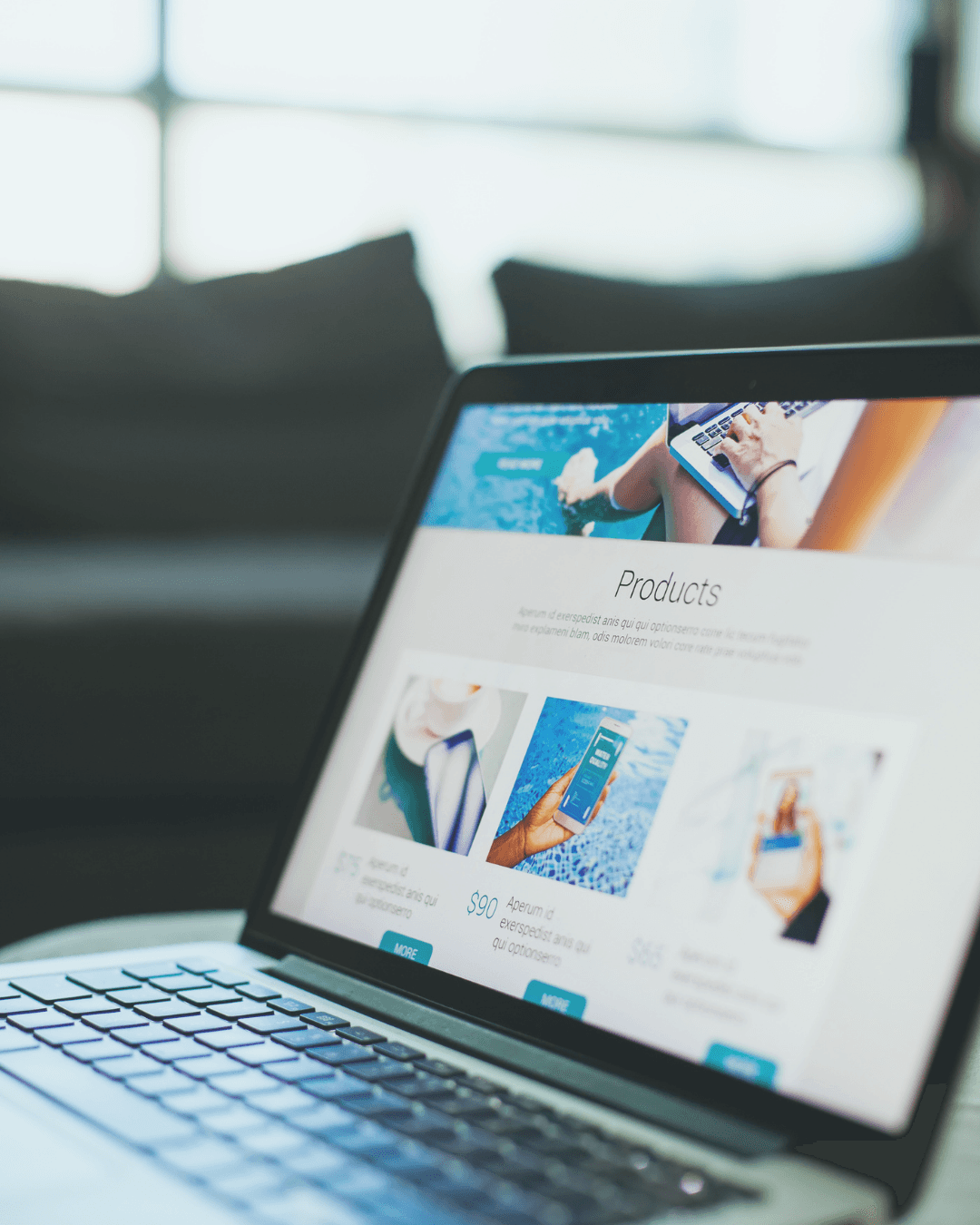 close-up webiste concept