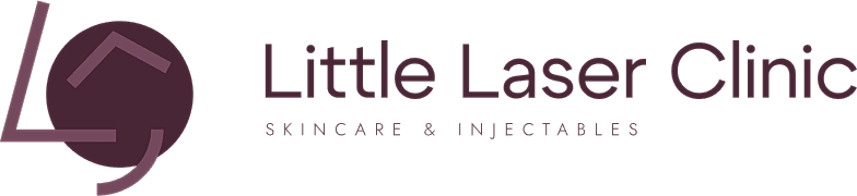 Forever Booked partner Little Laser Clinic logo featuring signature maroon brand identity used across campaign creatives