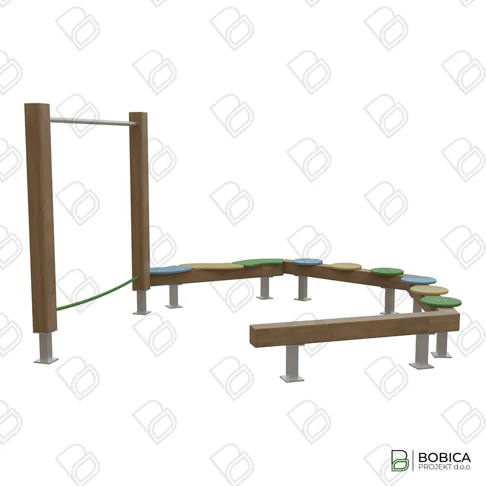 Balansna staza s prečkom za vježbanje - "Balance Track Bar"