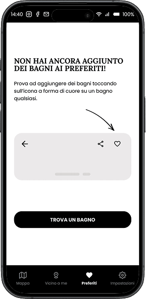 The new UI of the "favourites" page and the "close to you" page