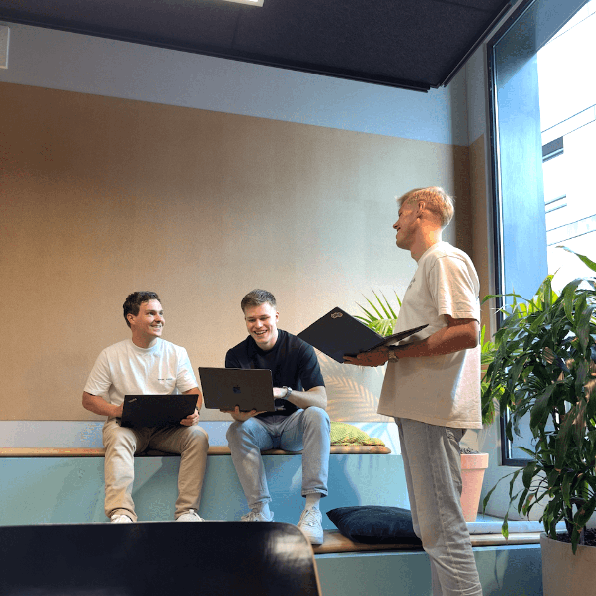 Having a group discussion