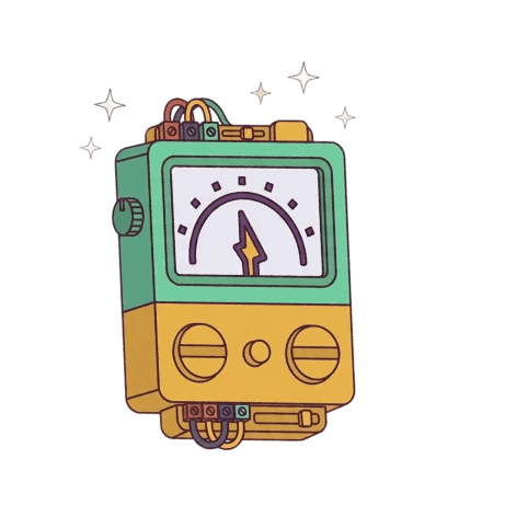 Illustration of electricity meter
