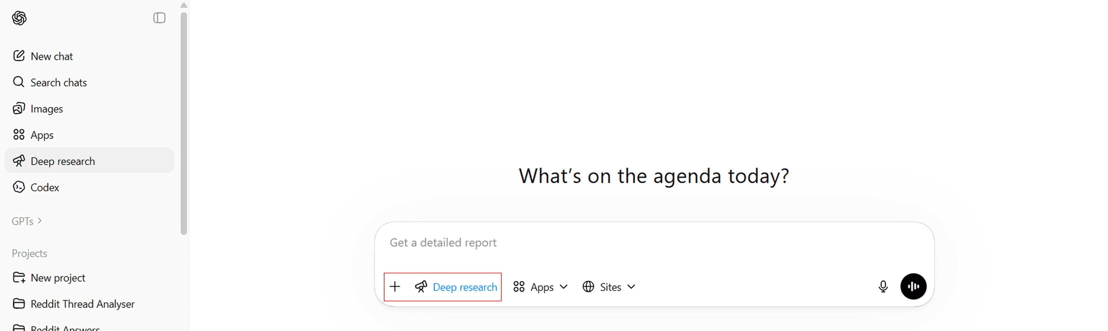 Deep Research Advance Feature in Chatgpt