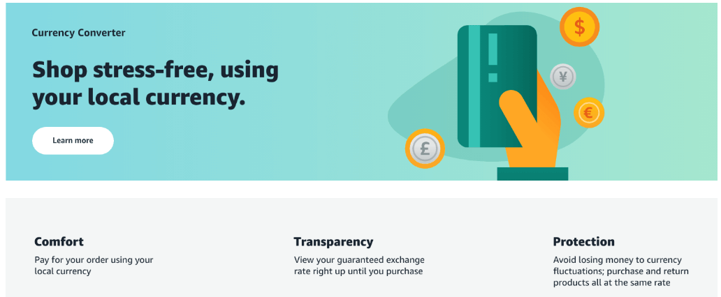 New lower fees for Amazon Currency Converter