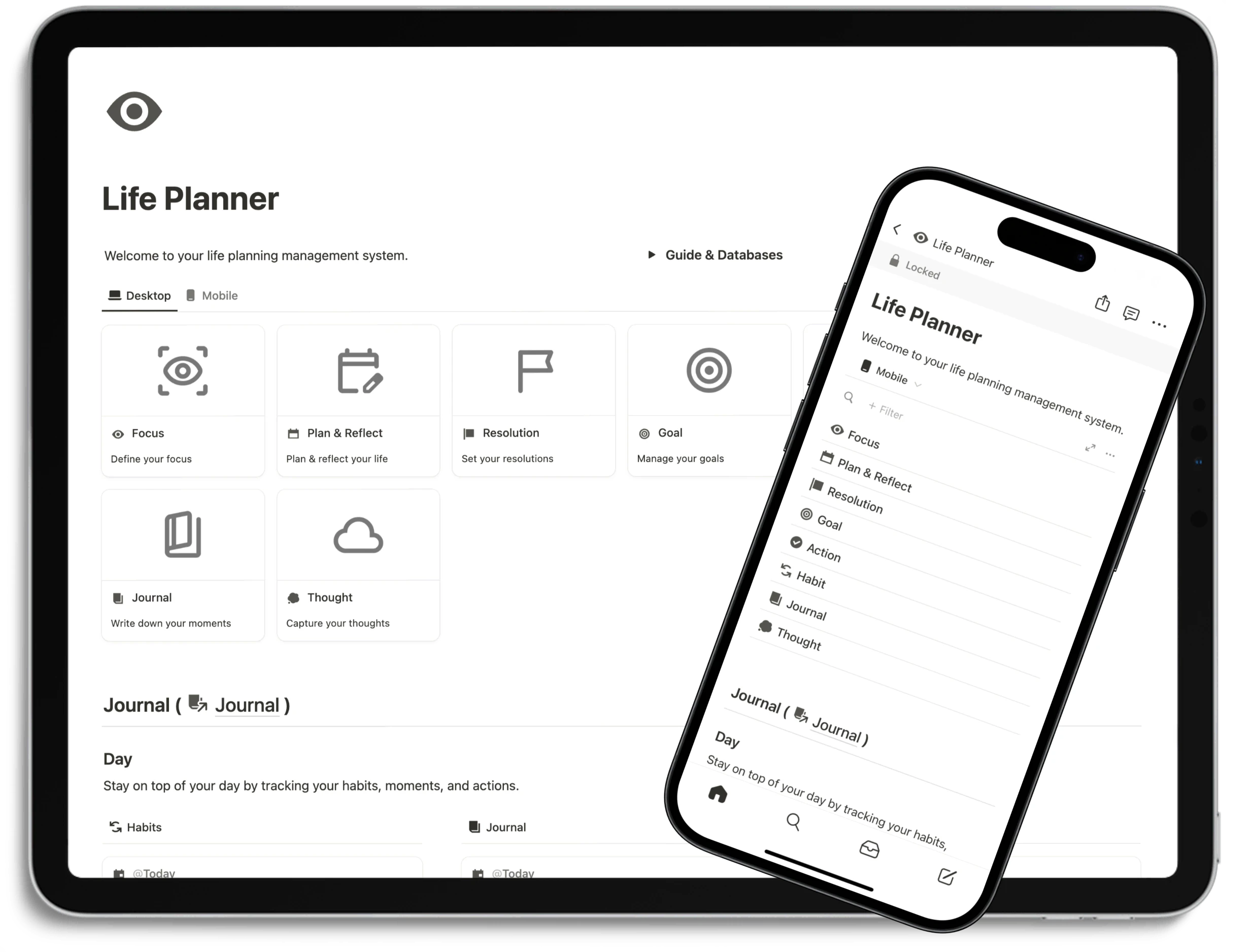 Notion Life Planner - Multi-Device