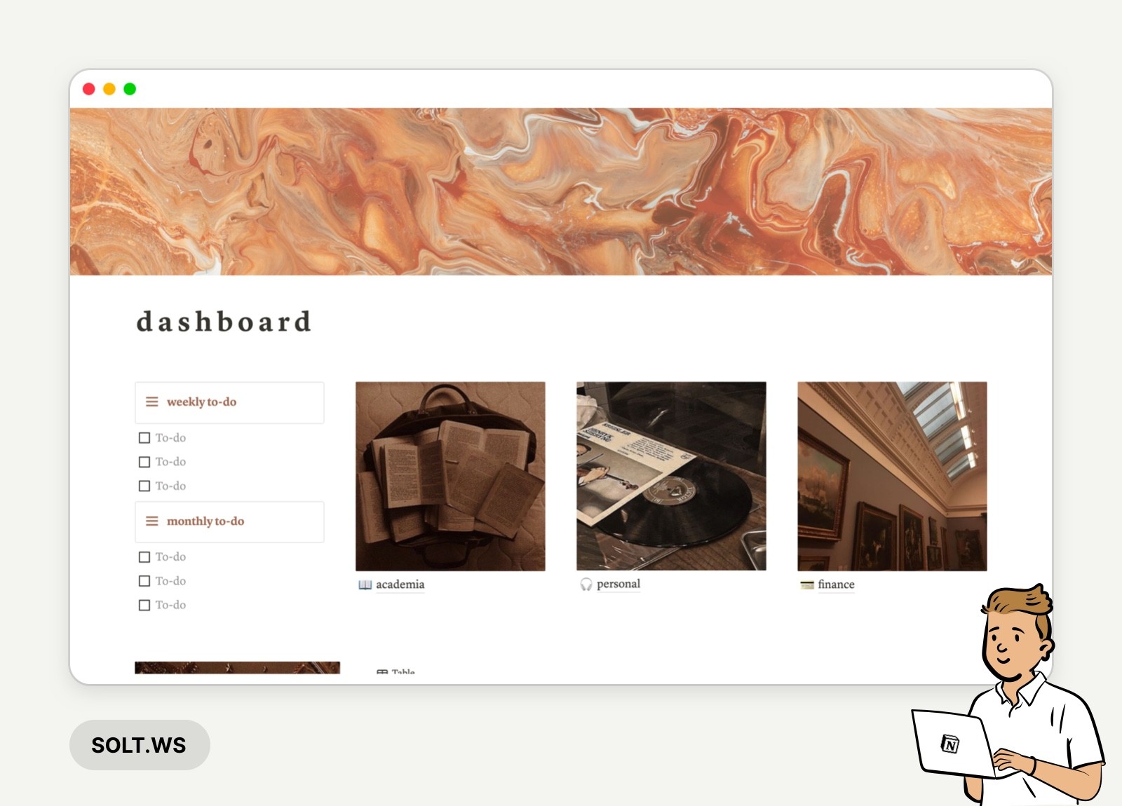 Top 30+ Aesthetic Dashboard Notion Templates