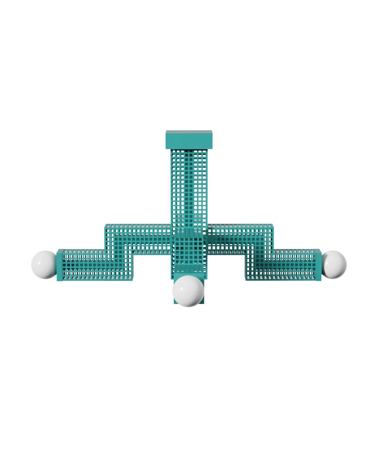 Turquoise Comet lamp