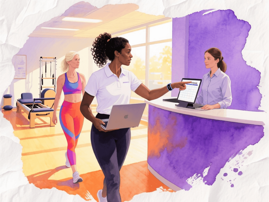 A physiotherapist examines her patient’s perfect plan.