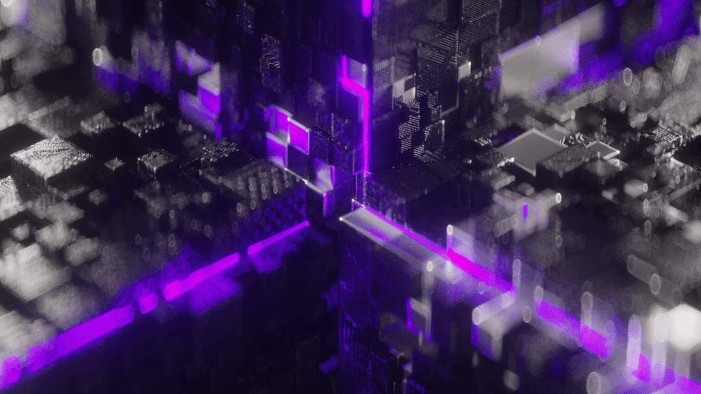 Displacement purple 3d