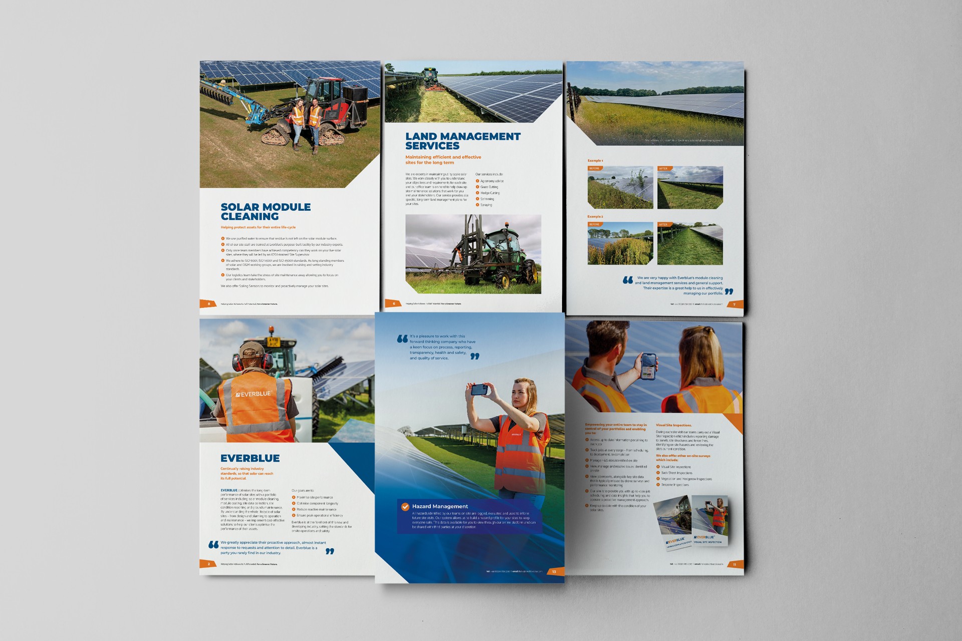 Everblue corporate brochure design