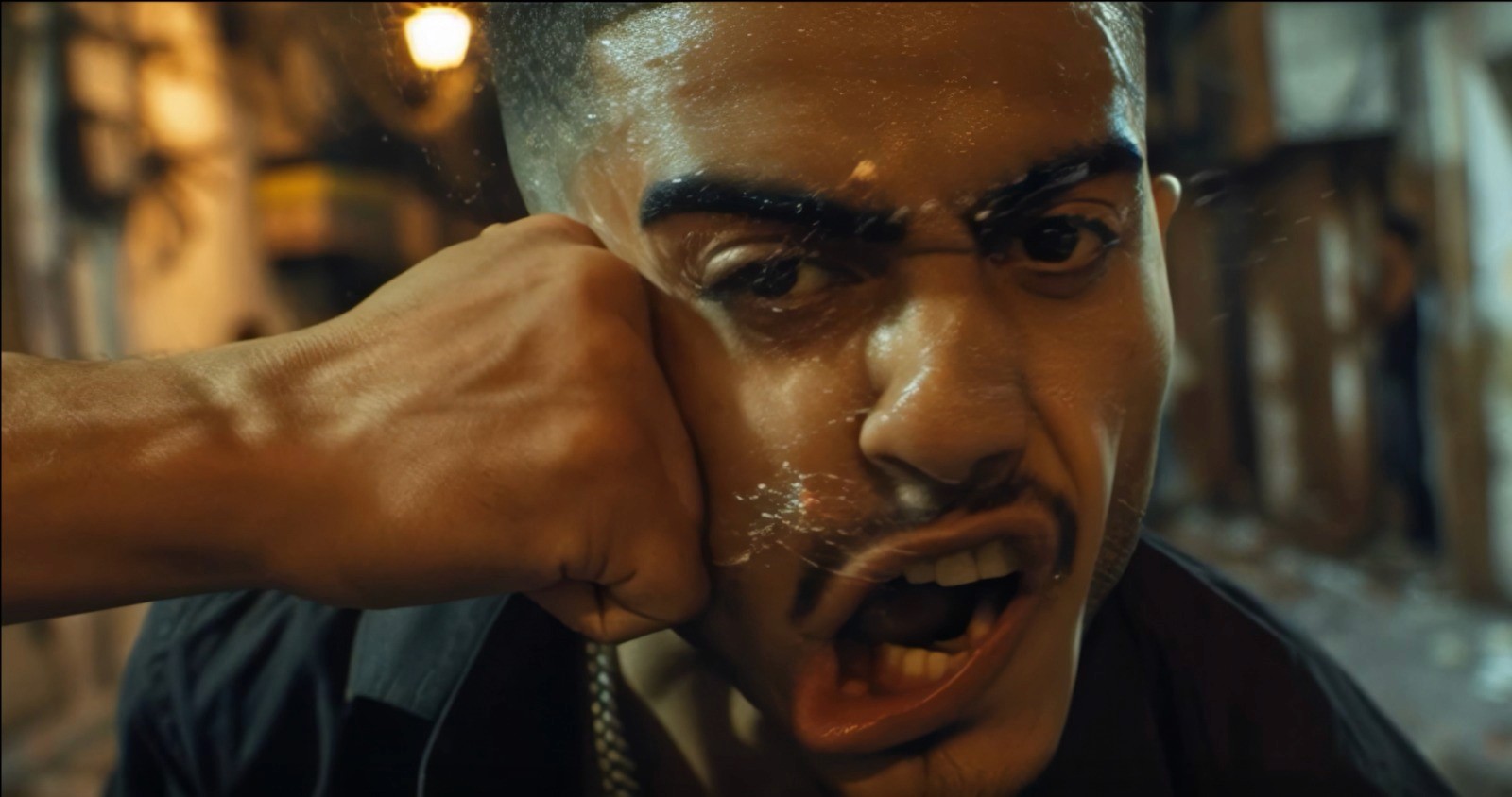 white boat in between rocky mountains