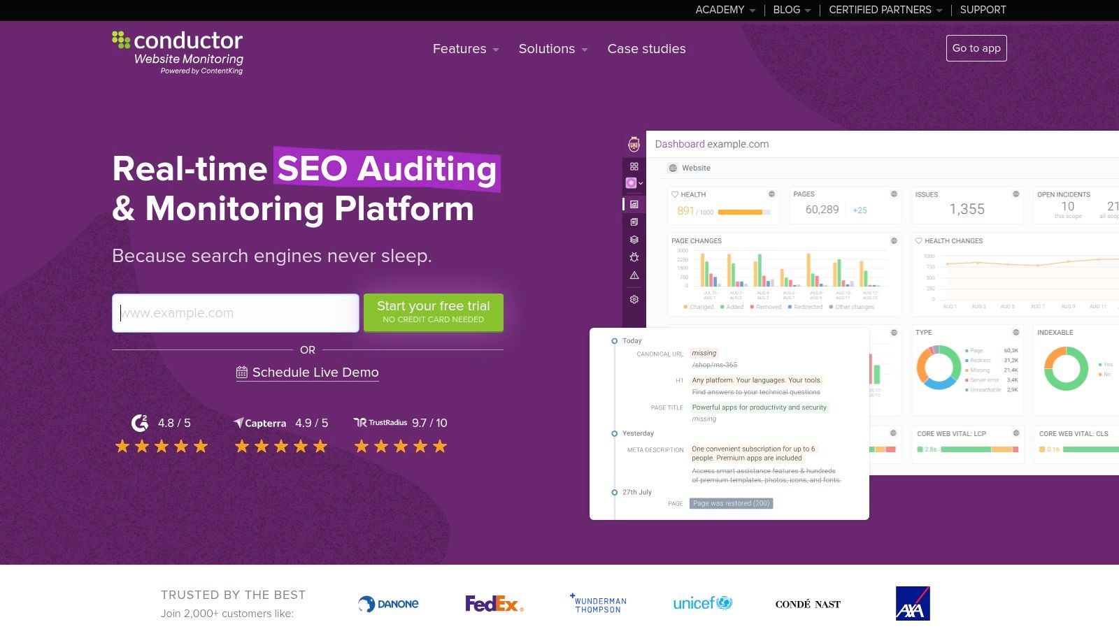 Conductor Website Monitoring (formerly ContentKing)
