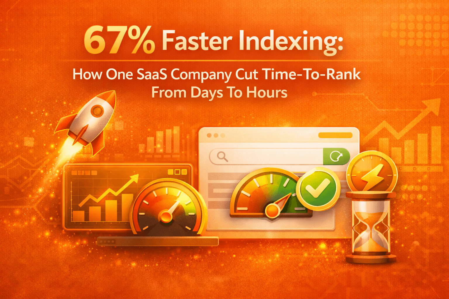 Hero image for 67% Faster Indexing: How One SaaS Company Cut Time-to-Rank from Days to Hours