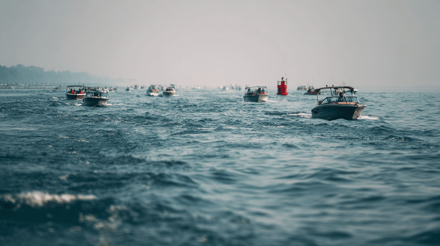 crowded waterways
