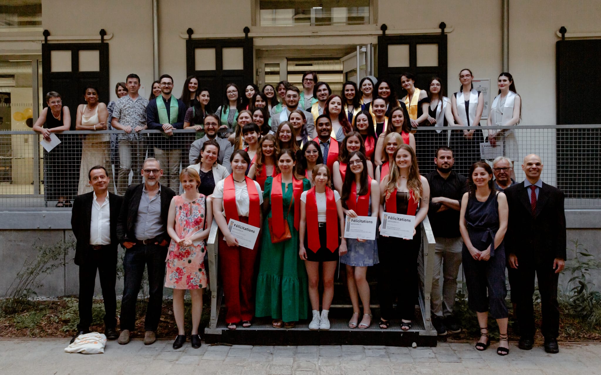 A group of students during their graduation ceremony