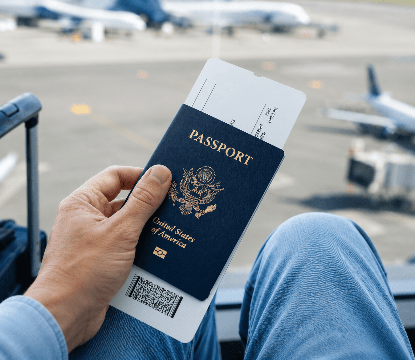passport in hand