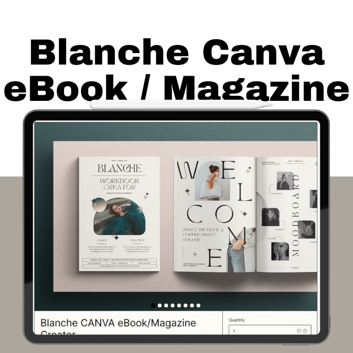 Blanche CANVA eBook/Magazine Creator