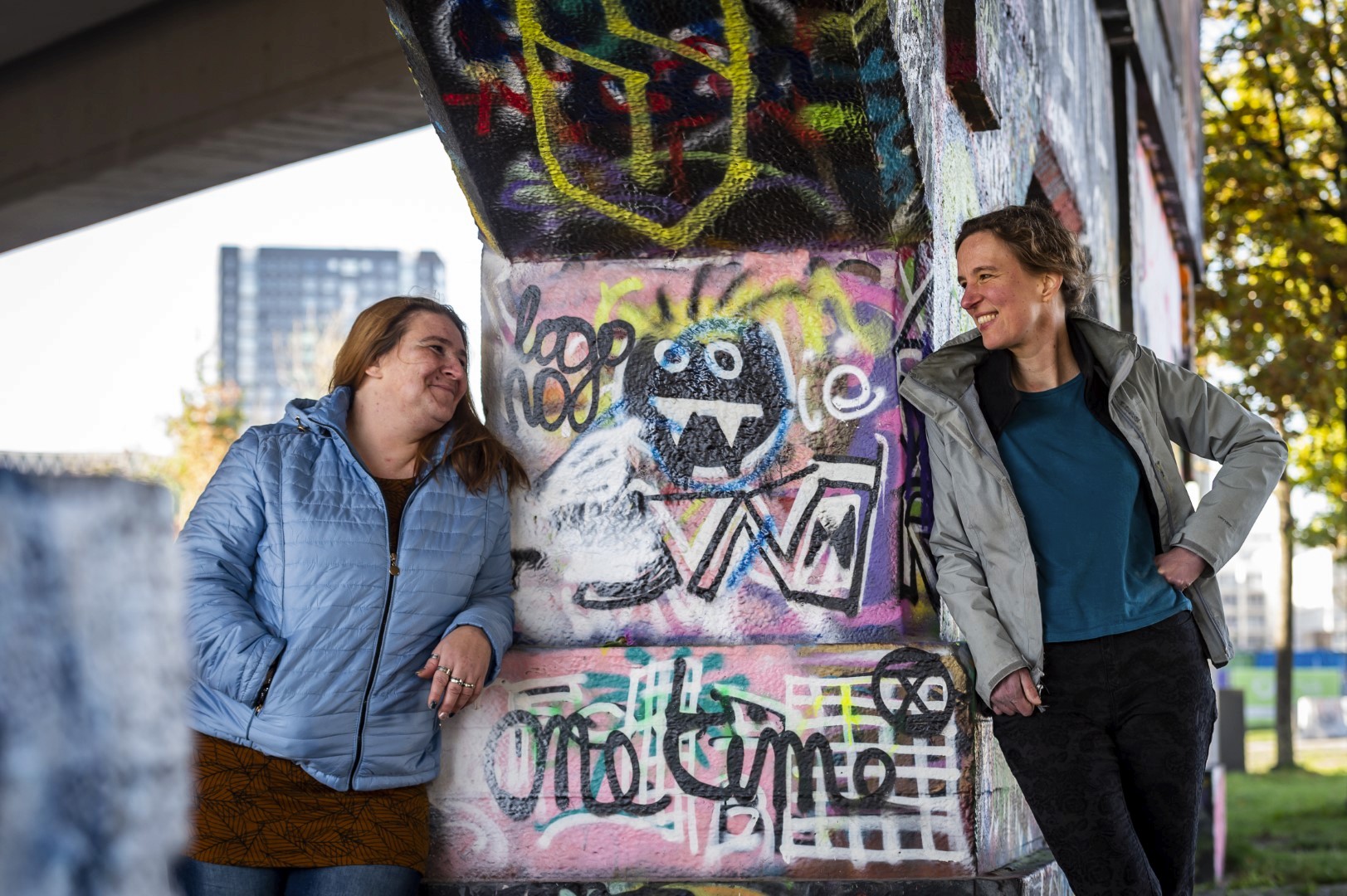 Portret van twee buddy's
