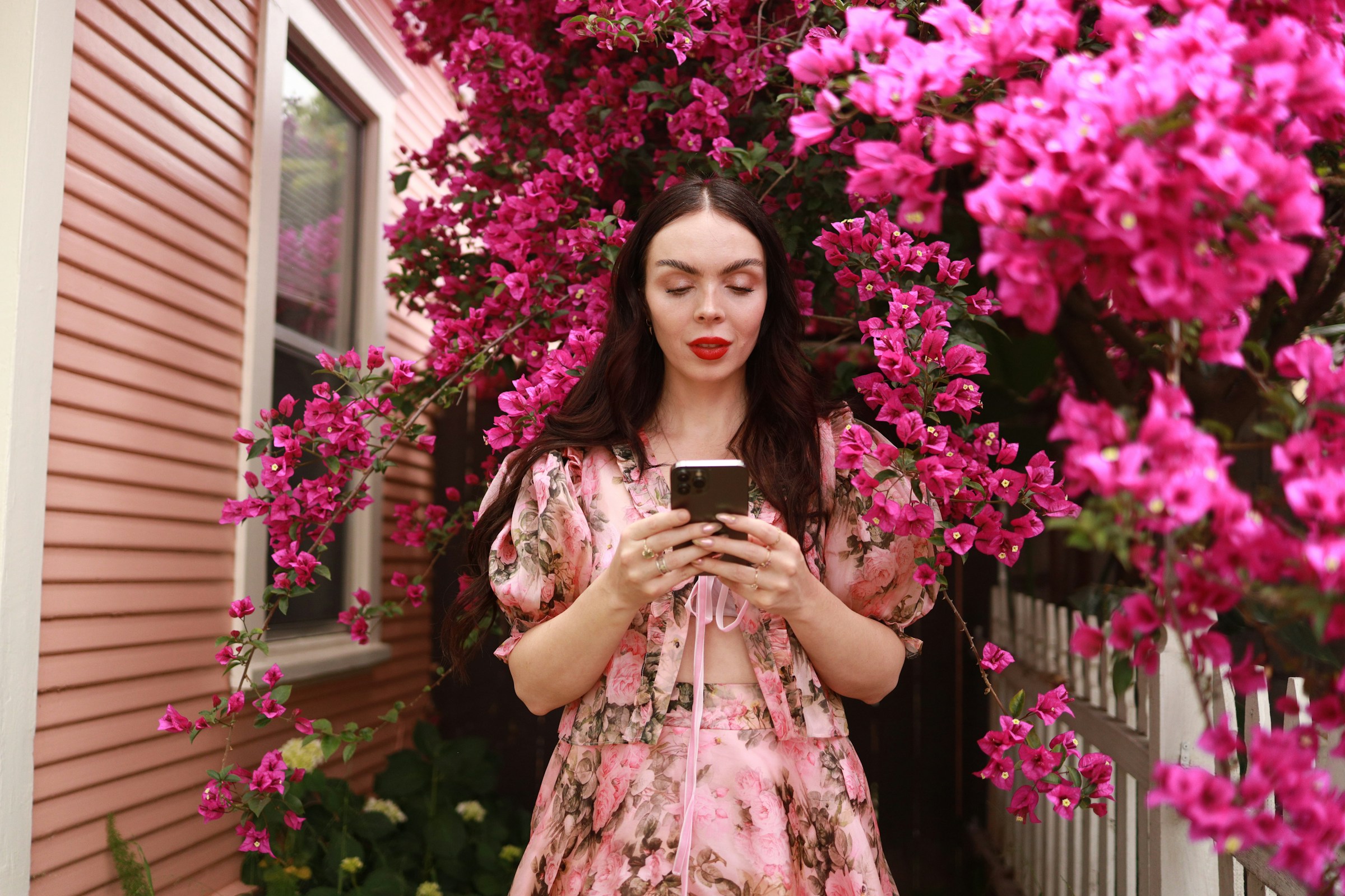 Lady Using Phone - ADHD Productivity Apps