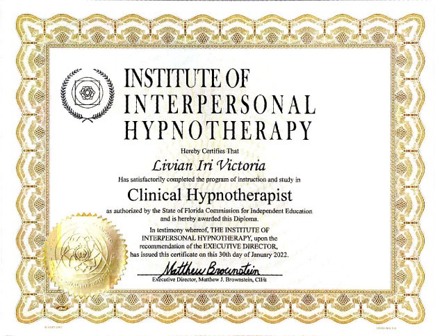 Institute certificate