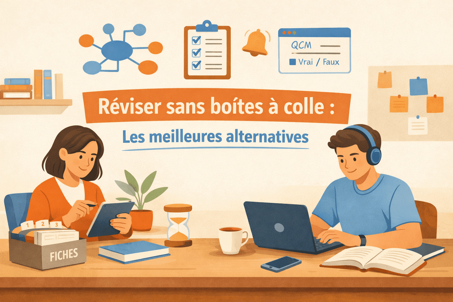 Alternatives aux boîtes à colle : comment réviser efficacement sans fiches papier