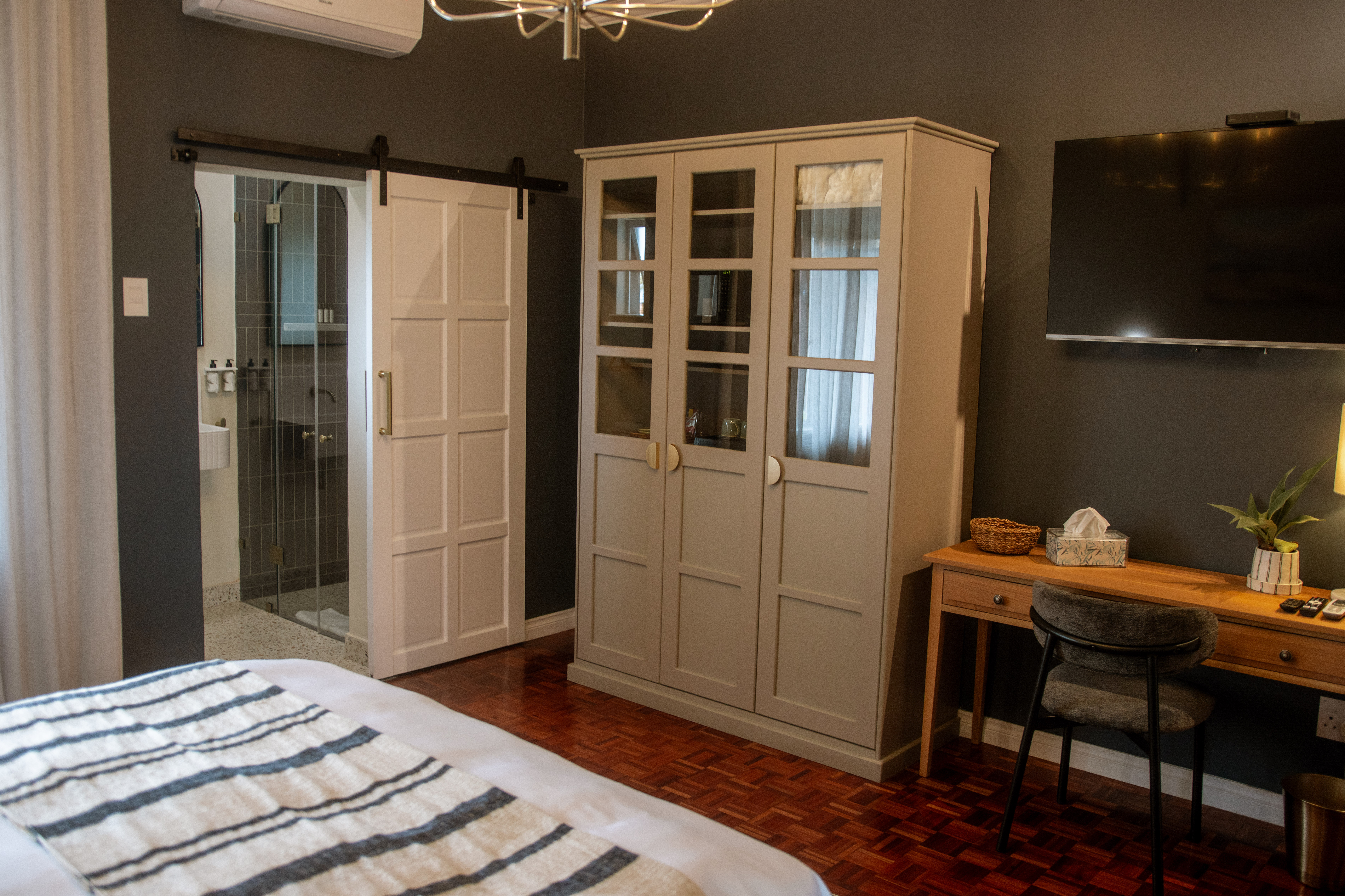 three products on a table