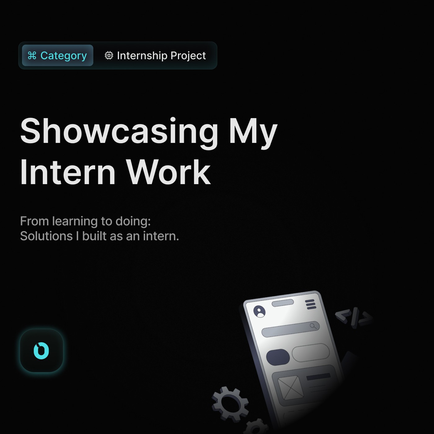 Cover Internship Project Portfolio Octo