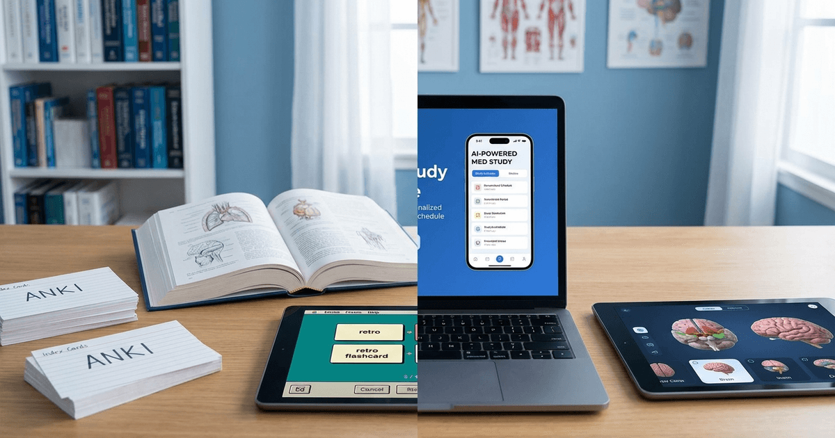 Cover: USMLE Step 1 Anki 2026: How to Use Flashcards Effectively, Best Decks, and Why AI-Adaptive Prep Is Replacing It